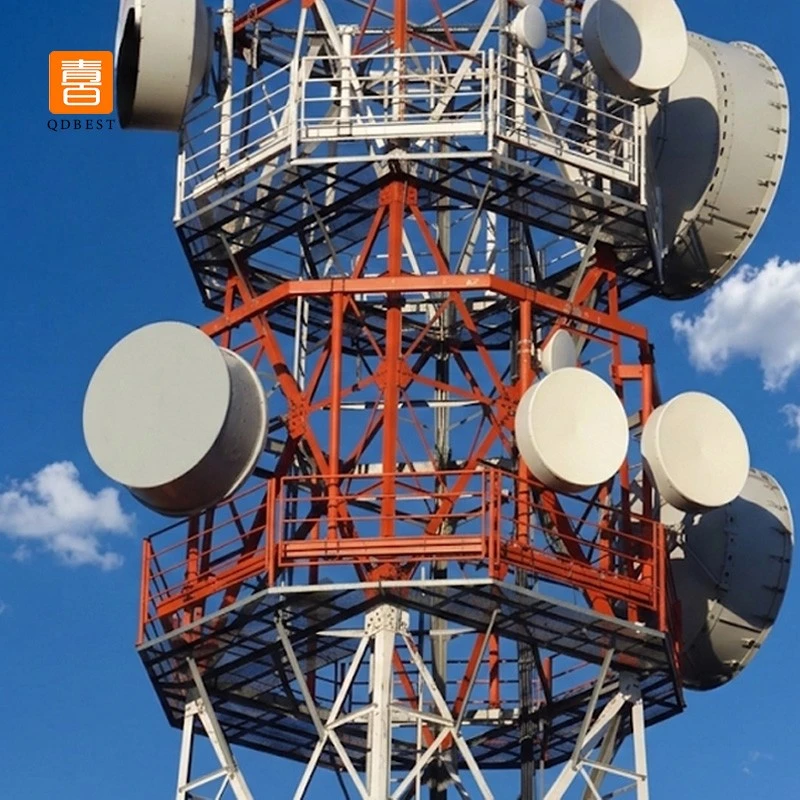 info-1-1 35M Telecom 4-Legged Galvanized Angular Steel Towers factory