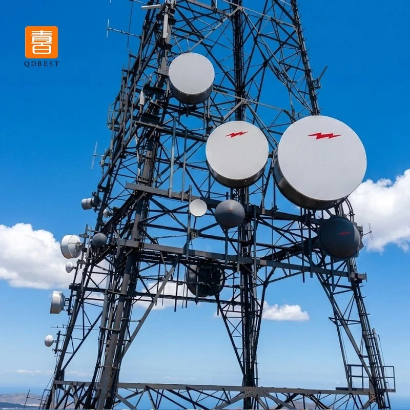 info-1-1 35M Telecom 4-Legged Galvanized Angular Steel Towers